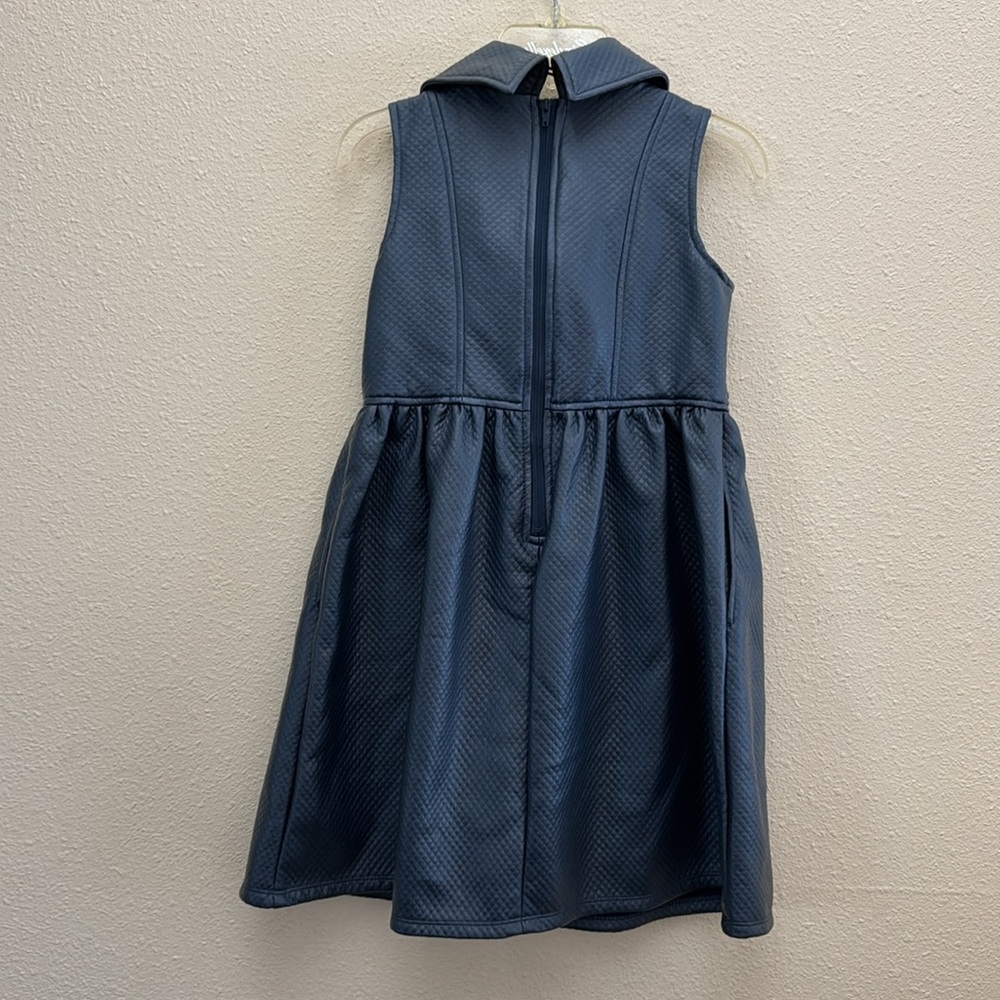 Disney Descendants 2 Villains Evie Faux Leather Blue Embellished Dress Size 7/8 - Picture 9 of 16